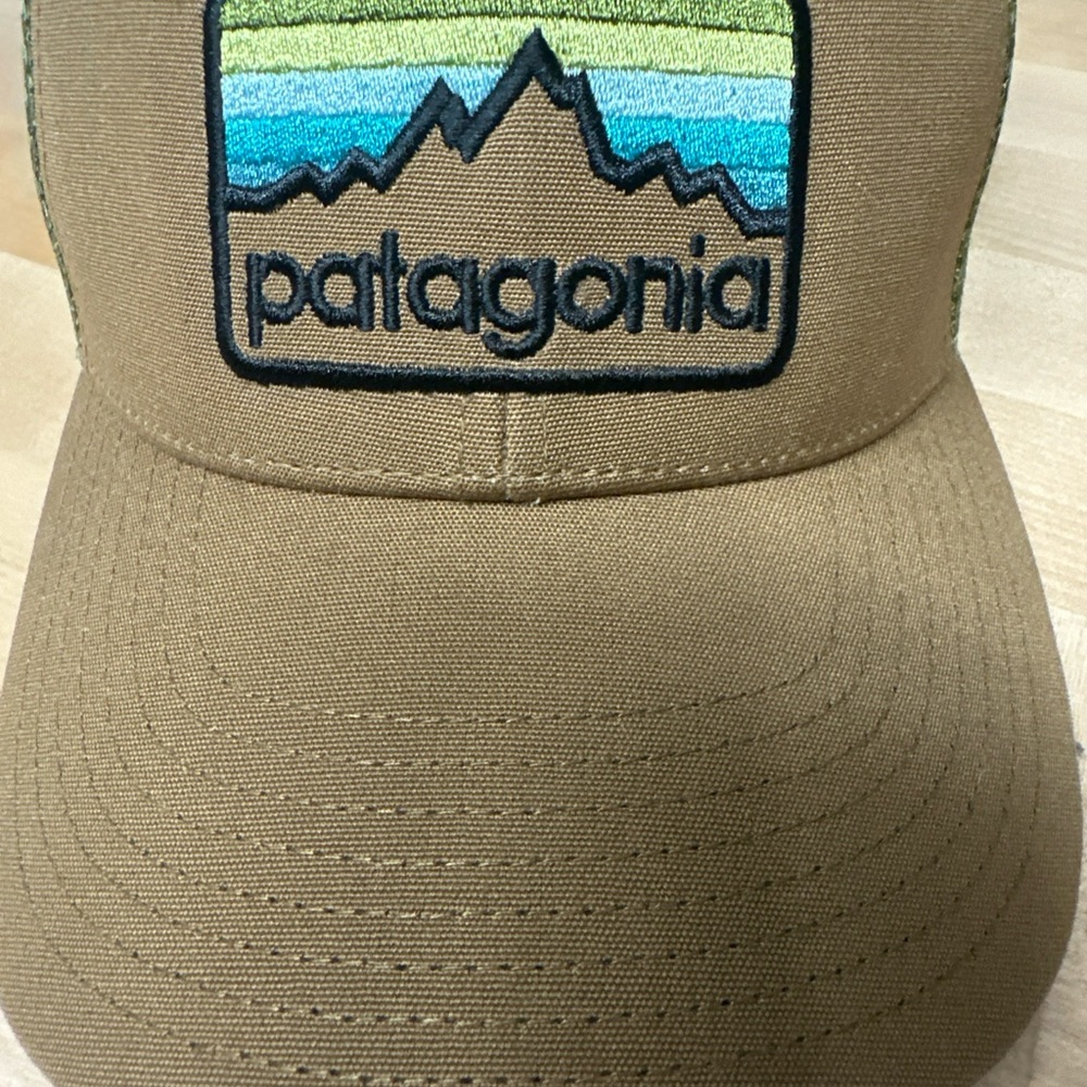 Patagonia Brown Cap with Blue, Green & Yellow Patch - Picture 2 of 7